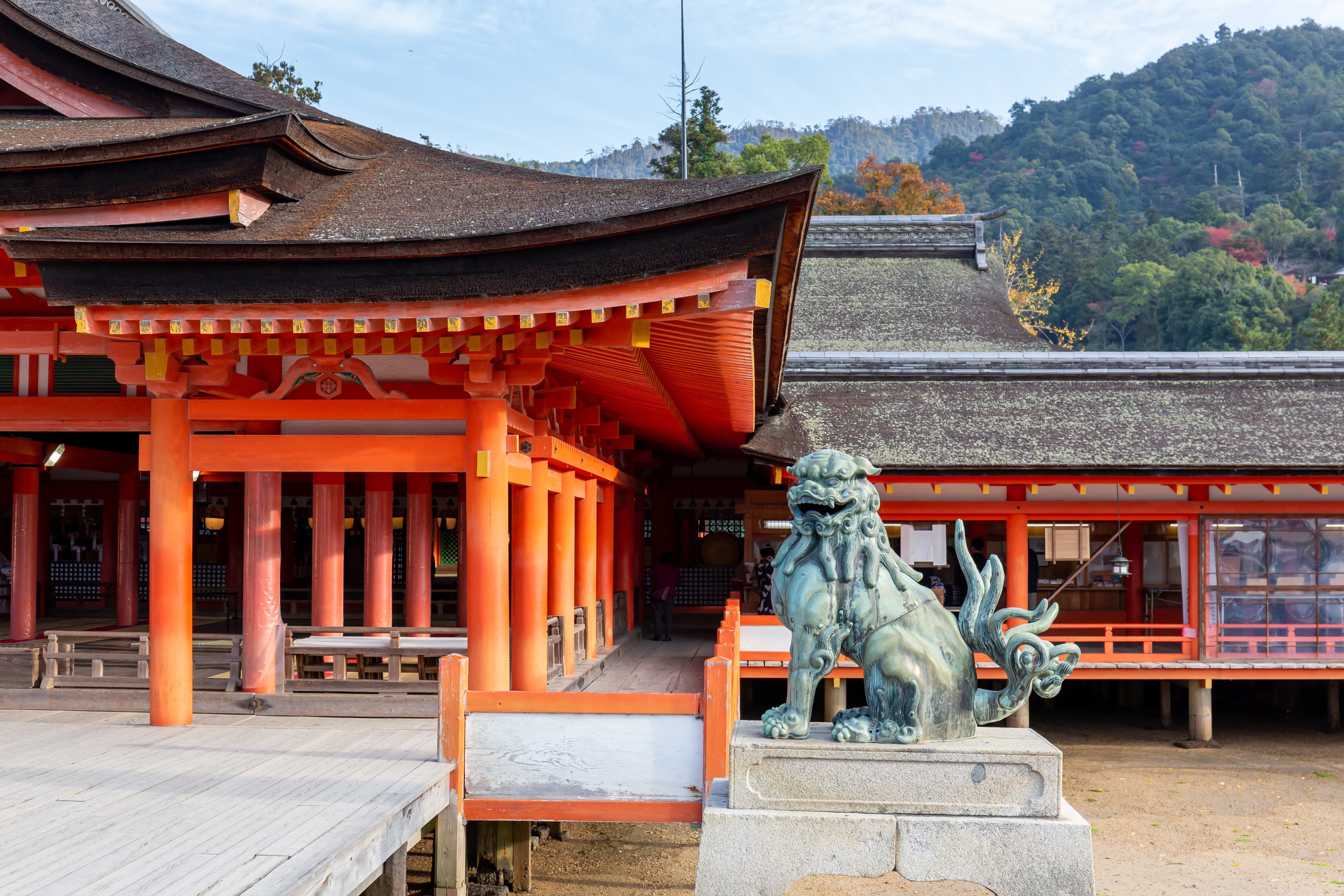 Haraiden, Main Shrine, Itsukushima Shrine, Miyajima, Hiroshima Prefecture, Japan.