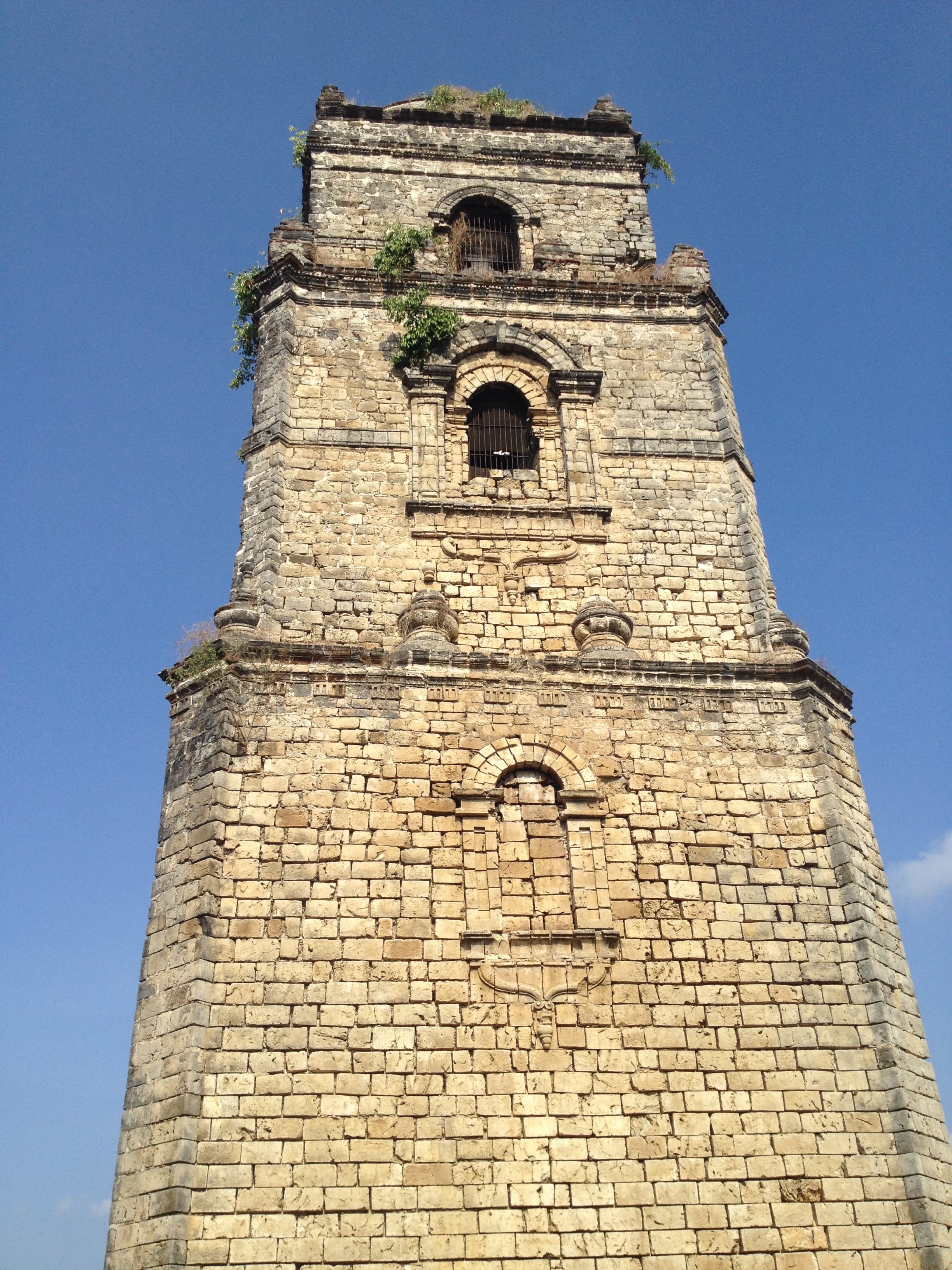 Bell tower of the Church of San Agustin in Paoay, Philippines.