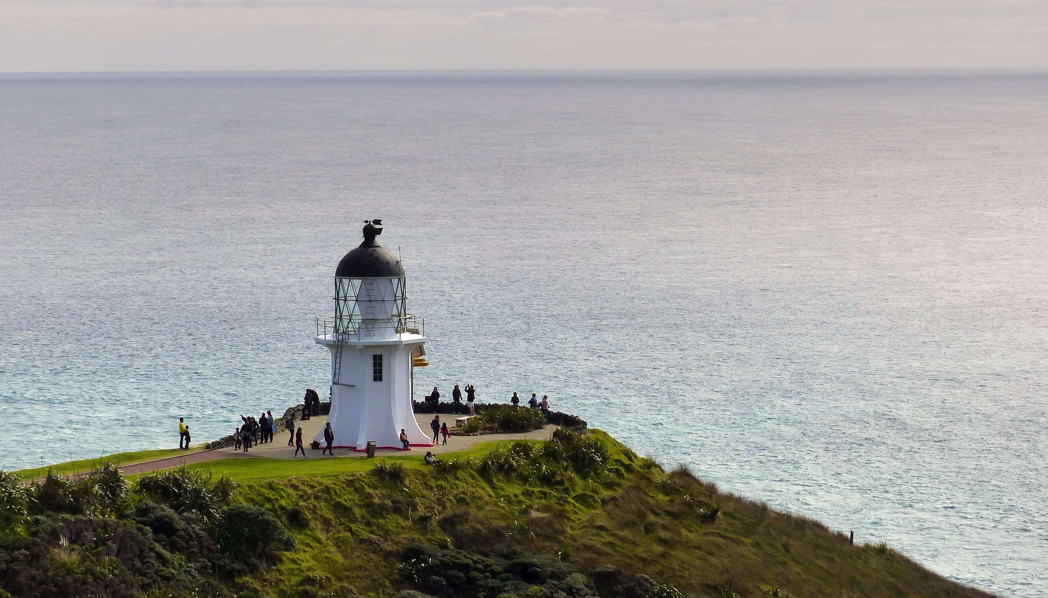 Te Reinga / Cape Reinga headland and lighthouse in Northland, New Zealand.