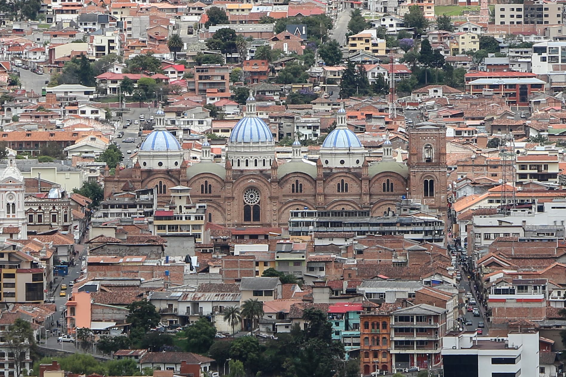 New Cathedral of Cuenca within the sacred urban landscape of Cuenca's historic center.