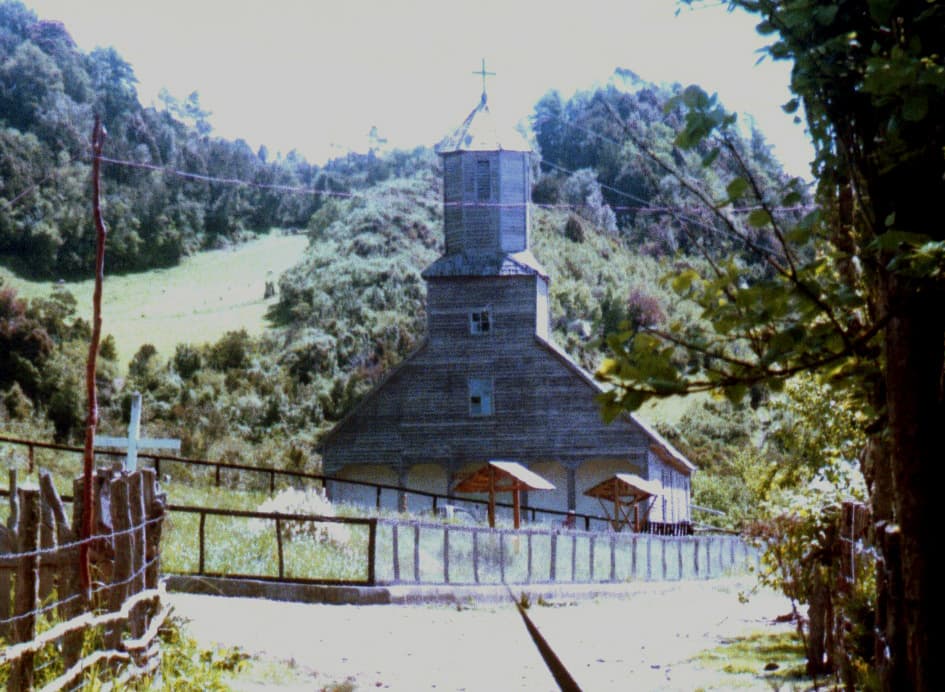 Church of Detif, Detif, Chiloe Archipelago, Chile.
