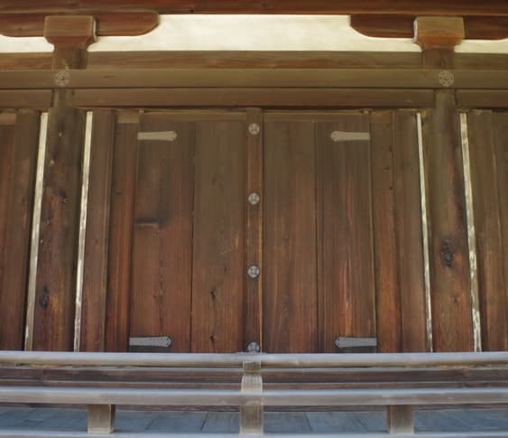 West Quarters and Sangyoin, Horyu-ji, Ikaruga, Nara Prefecture, Japan.