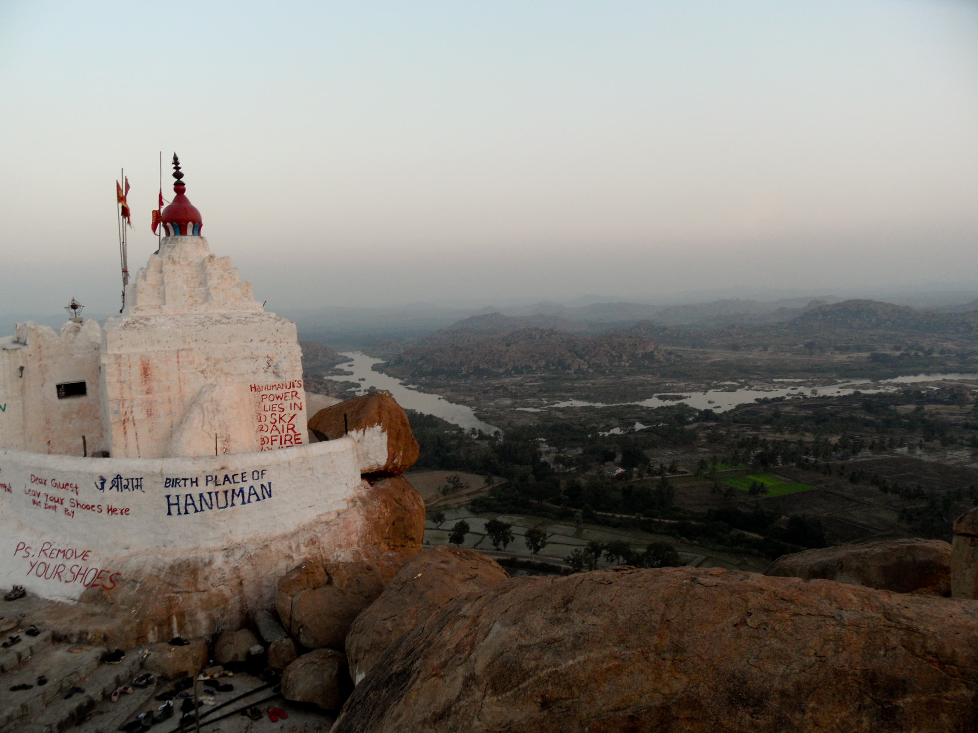 Yantrodharaka Hanuman Temple, Hampi, Hampi, Karnataka, India.