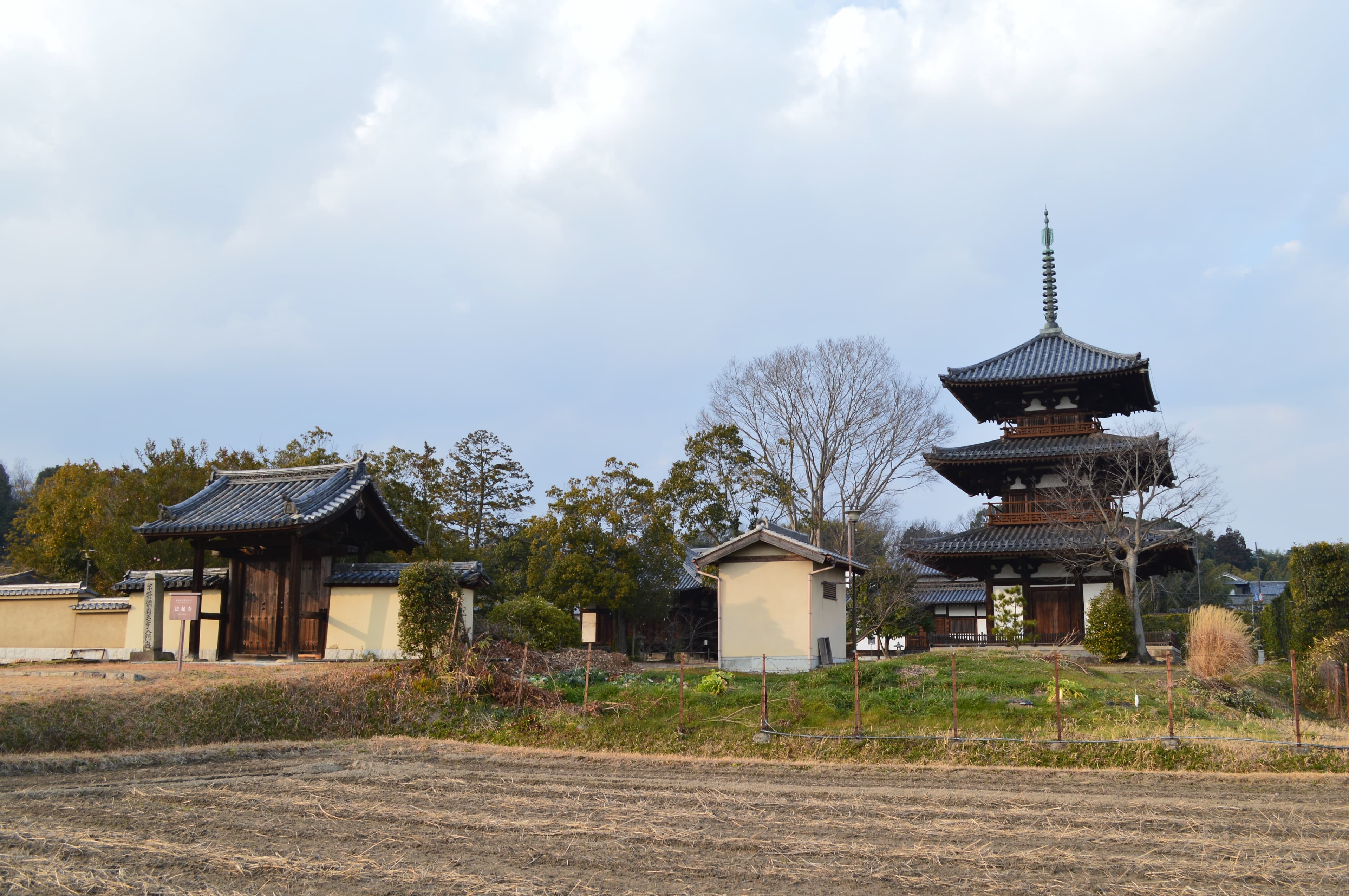Main Hall, Hokki-ji, Ikaruga, Nara Prefecture, Japan.