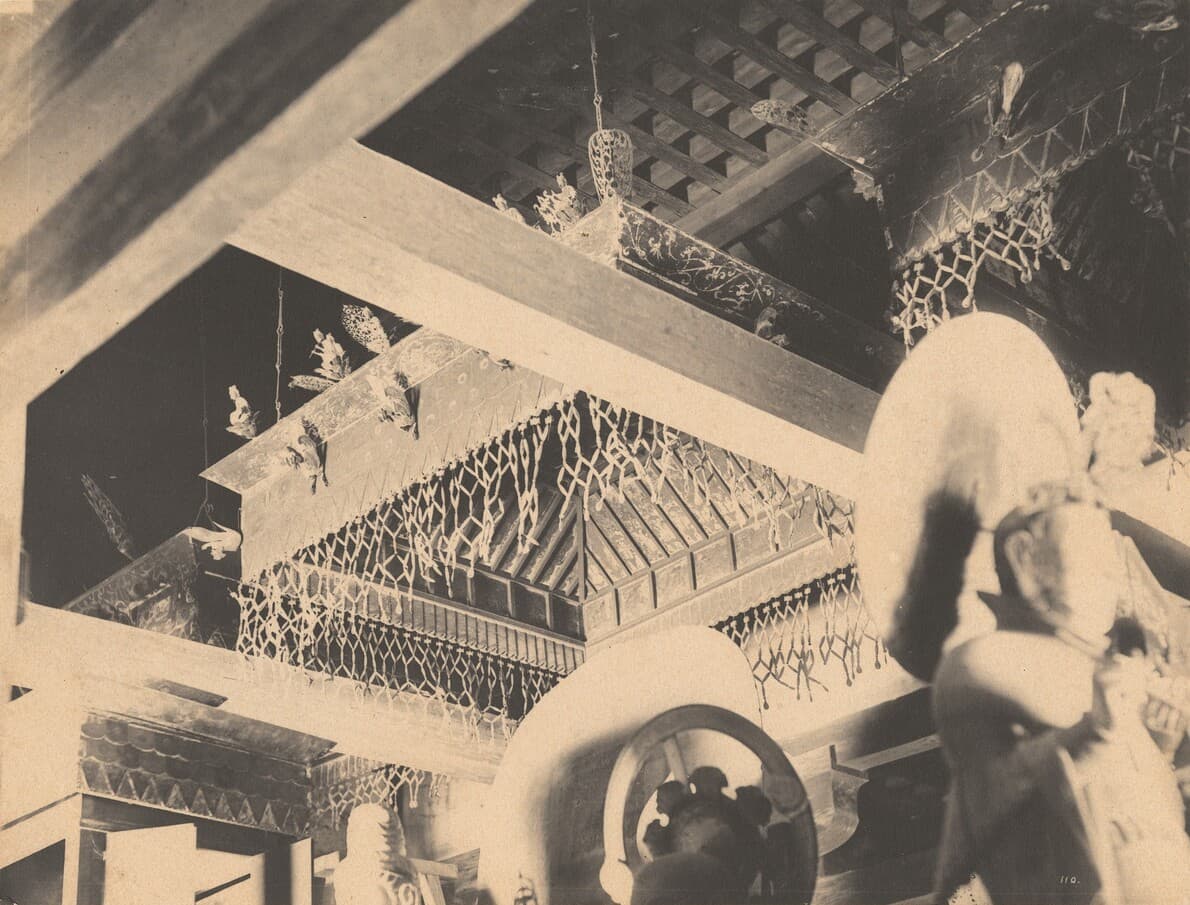 Tengai Canopy, Golden Hall, Horyu-ji, Ikaruga, Nara Prefecture, Japan.