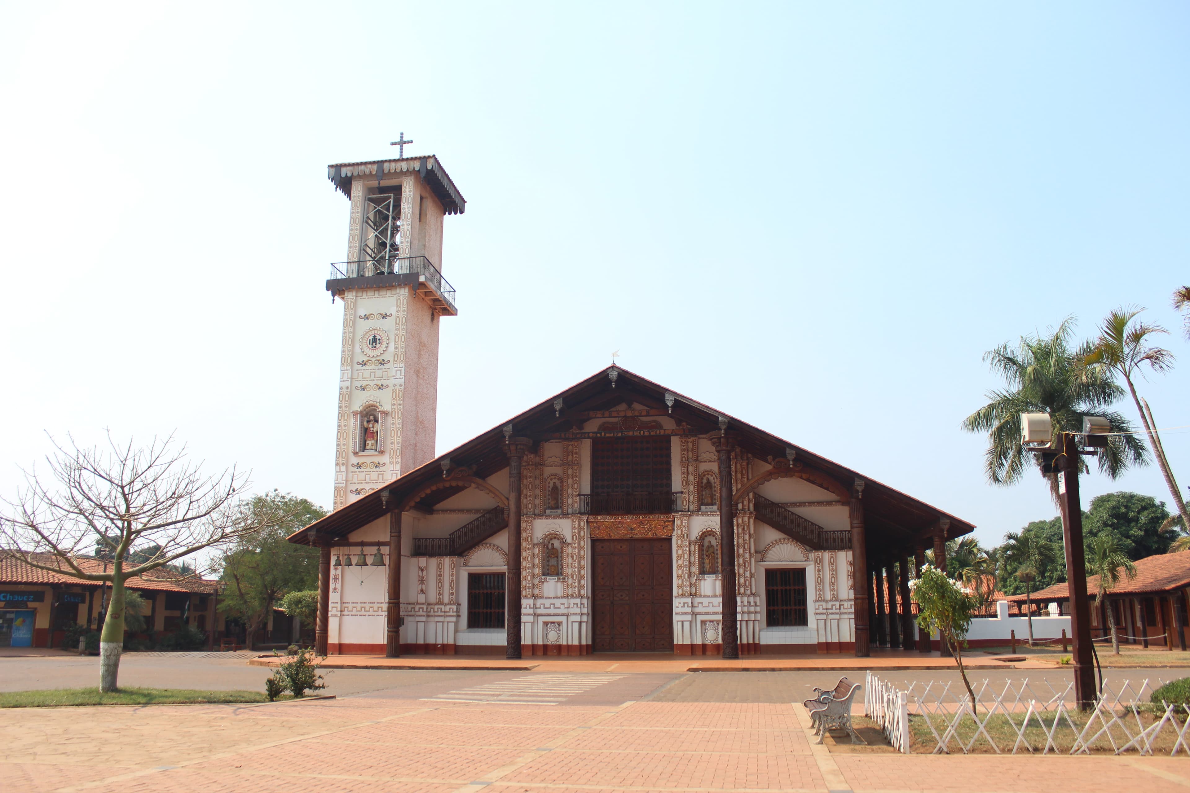 Jesuit church at the Mission of San Ignacio de Velasco in Bolivia.