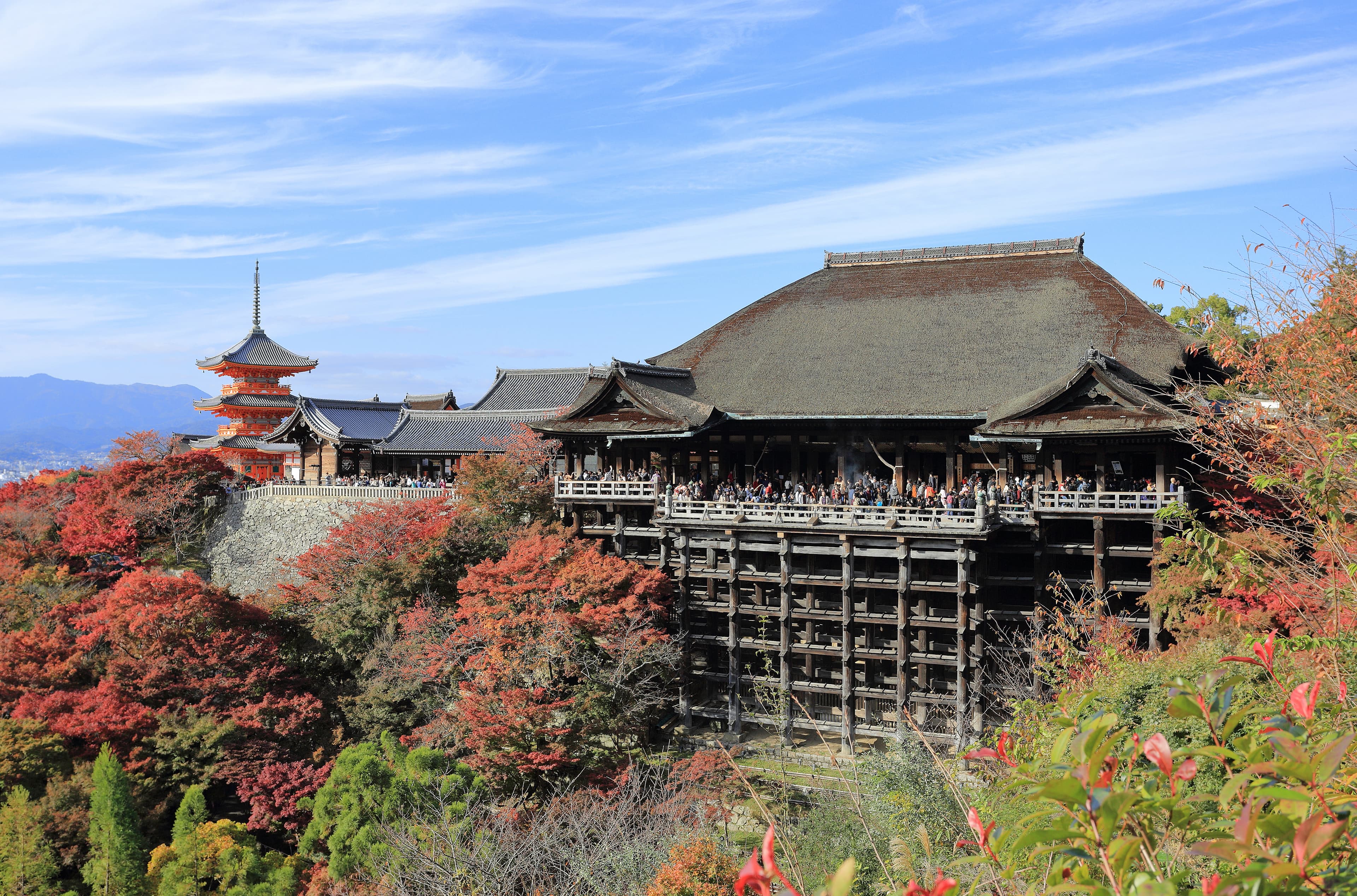 Kiyomizu-dera in Kyoto, Japan.