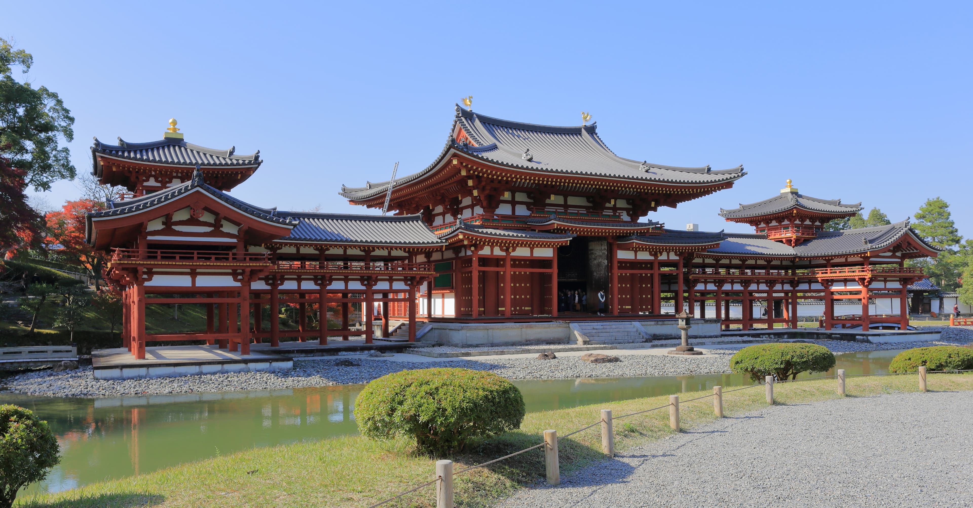 Phoenix Hall of Byodo-in in Uji, Japan.