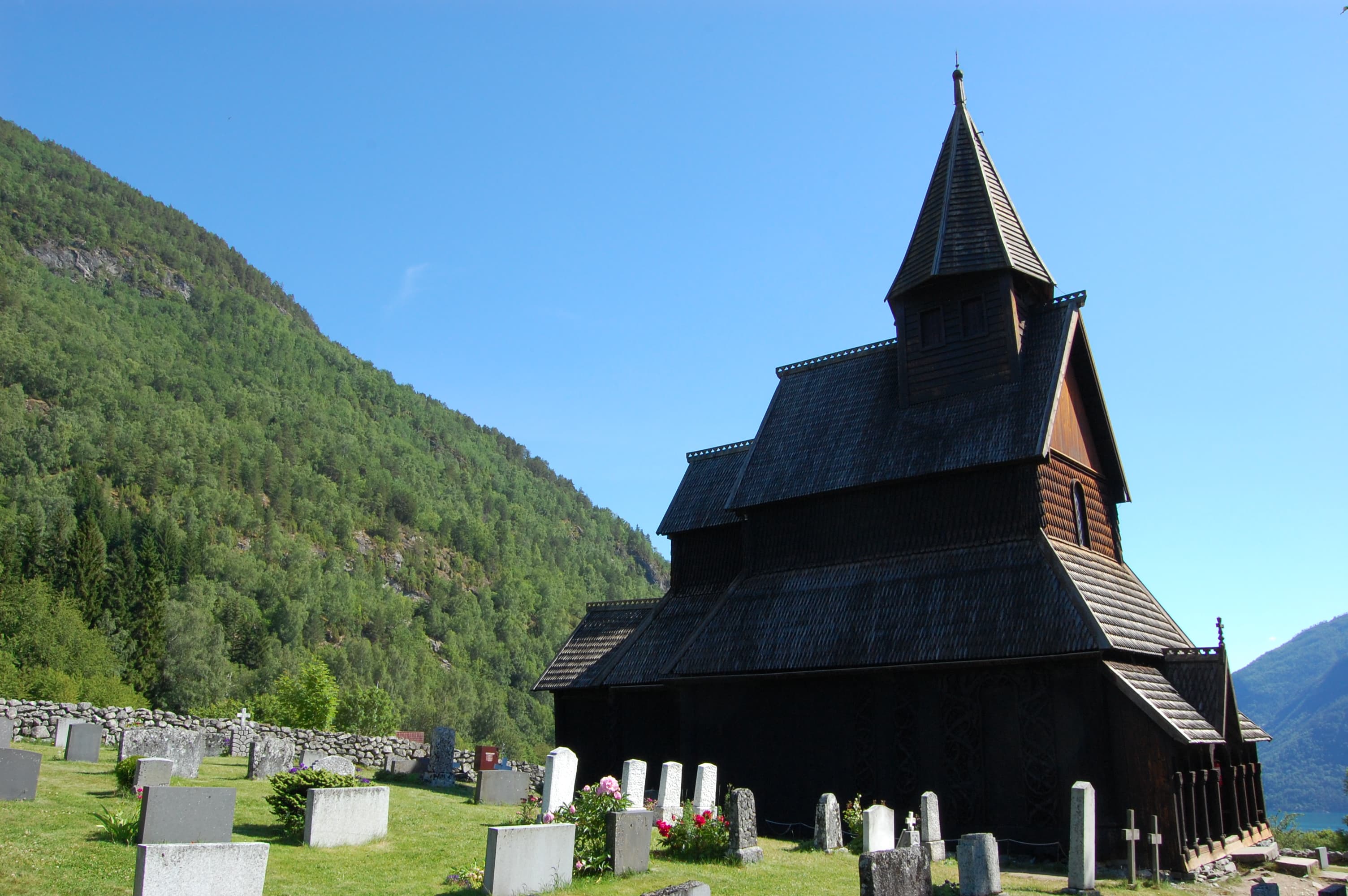 Urnes Stave Church in Luster, Norway.