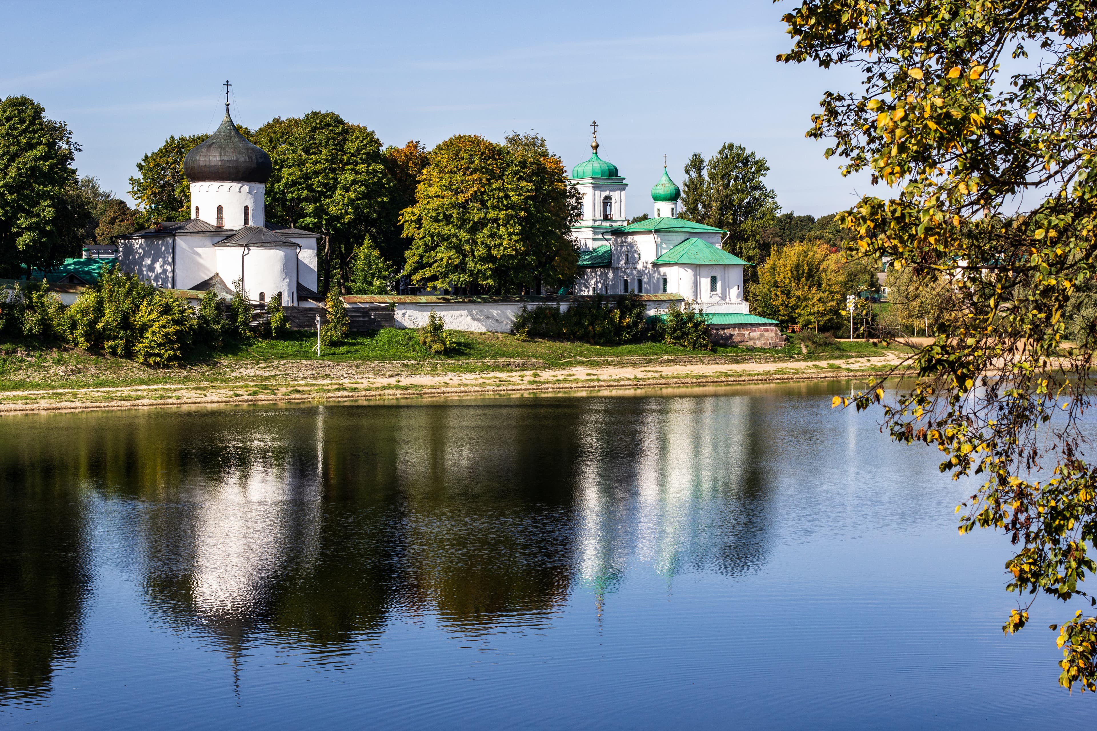 Mirozhsky Monastery, Pskov, Russia.